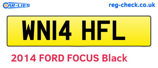 WN14HFL are the vehicle registration plates.