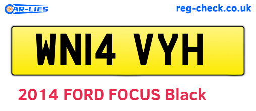 WN14VYH are the vehicle registration plates.
