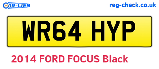 WR64HYP are the vehicle registration plates.