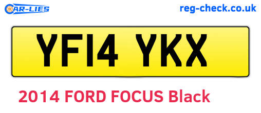 YF14YKX are the vehicle registration plates.