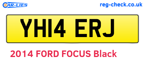 YH14ERJ are the vehicle registration plates.