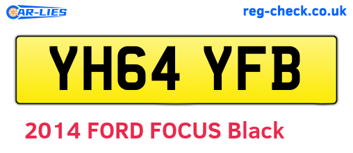YH64YFB are the vehicle registration plates.