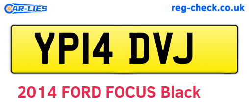 YP14DVJ are the vehicle registration plates.