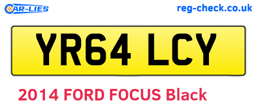 YR64LCY are the vehicle registration plates.
