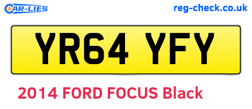 YR64YFY are the vehicle registration plates.