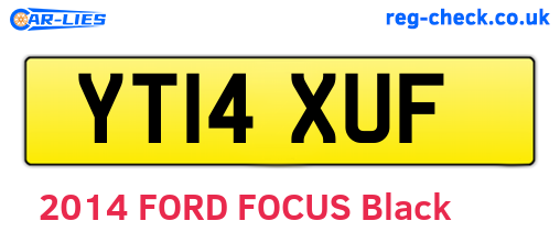 YT14XUF are the vehicle registration plates.