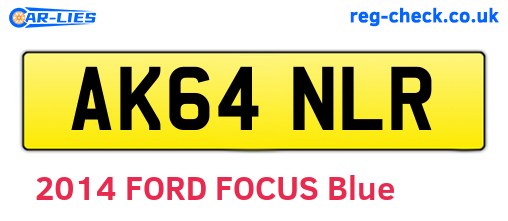 AK64NLR are the vehicle registration plates.