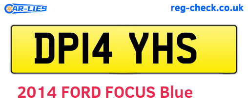 DP14YHS are the vehicle registration plates.