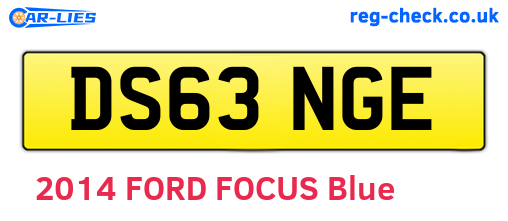 DS63NGE are the vehicle registration plates.