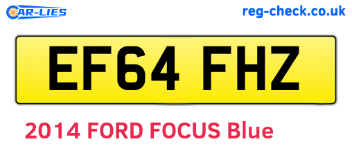 EF64FHZ are the vehicle registration plates.