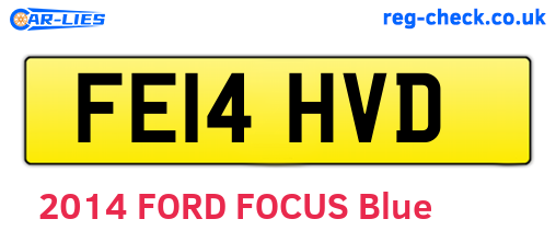 FE14HVD are the vehicle registration plates.
