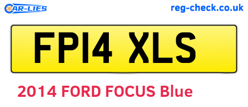 FP14XLS are the vehicle registration plates.