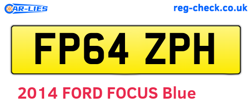 FP64ZPH are the vehicle registration plates.