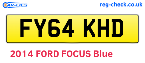 FY64KHD are the vehicle registration plates.
