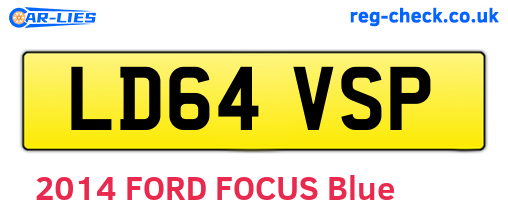 LD64VSP are the vehicle registration plates.