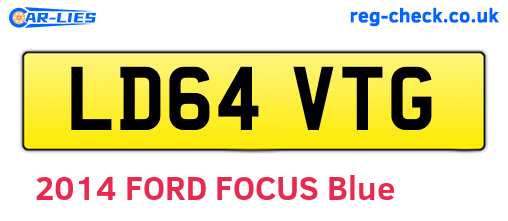 LD64VTG are the vehicle registration plates.