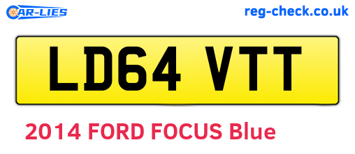 LD64VTT are the vehicle registration plates.