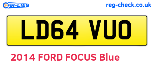 LD64VUO are the vehicle registration plates.