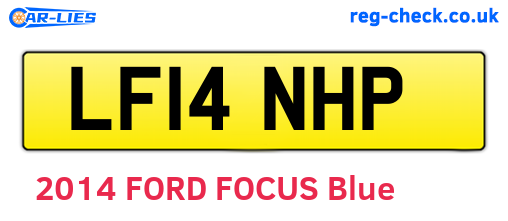 LF14NHP are the vehicle registration plates.