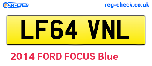 LF64VNL are the vehicle registration plates.