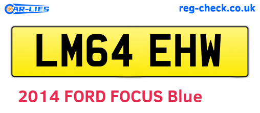LM64EHW are the vehicle registration plates.
