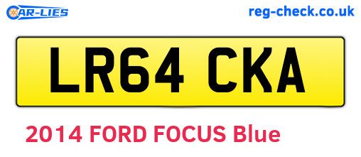 LR64CKA are the vehicle registration plates.