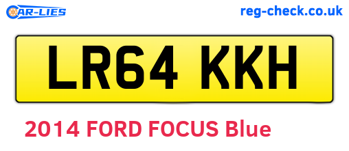 LR64KKH are the vehicle registration plates.