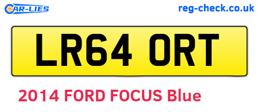 LR64ORT are the vehicle registration plates.