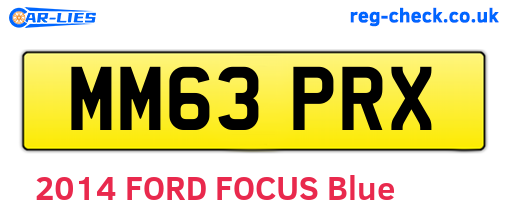 MM63PRX are the vehicle registration plates.