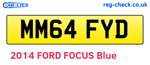 MM64FYD are the vehicle registration plates.