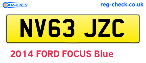 NV63JZC are the vehicle registration plates.