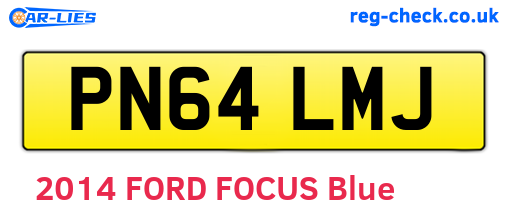 PN64LMJ are the vehicle registration plates.