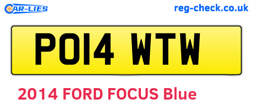 PO14WTW are the vehicle registration plates.