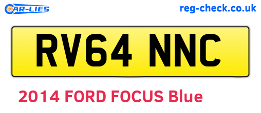 RV64NNC are the vehicle registration plates.