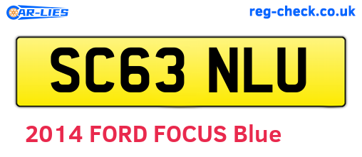 SC63NLU are the vehicle registration plates.