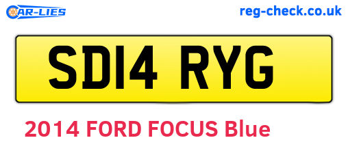 SD14RYG are the vehicle registration plates.