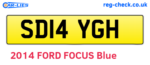 SD14YGH are the vehicle registration plates.