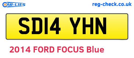SD14YHN are the vehicle registration plates.