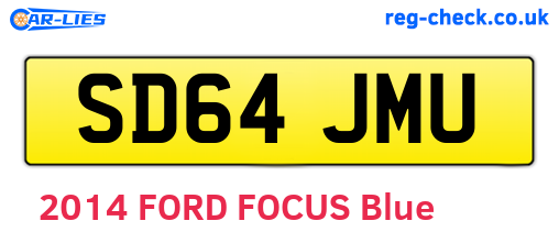 SD64JMU are the vehicle registration plates.