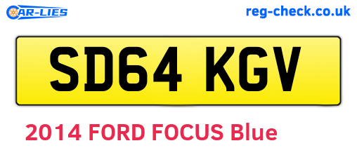 SD64KGV are the vehicle registration plates.