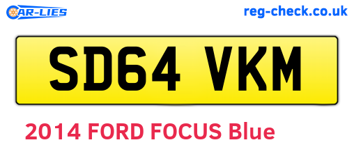 SD64VKM are the vehicle registration plates.