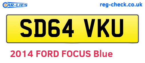 SD64VKU are the vehicle registration plates.