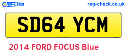 SD64YCM are the vehicle registration plates.