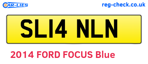 SL14NLN are the vehicle registration plates.