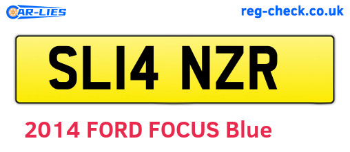 SL14NZR are the vehicle registration plates.