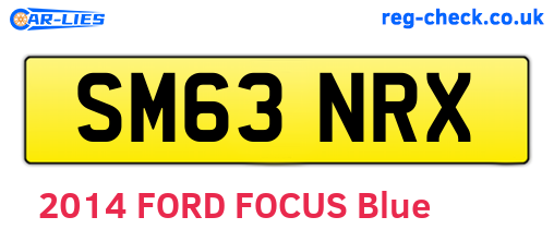 SM63NRX are the vehicle registration plates.