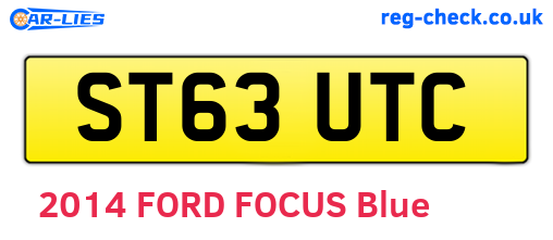 ST63UTC are the vehicle registration plates.