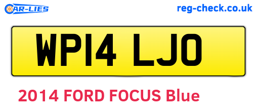 WP14LJO are the vehicle registration plates.
