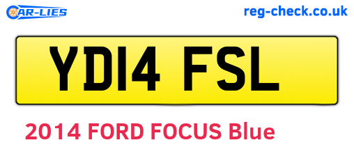 YD14FSL are the vehicle registration plates.