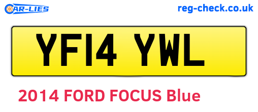 YF14YWL are the vehicle registration plates.